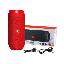 T&G WIRELESS BLUETOOTH SPEAKER BOX TG-117 TF CARD/U DISK/AUXILIARY/FM RADIO 4.2 RED T&G WIRELESS BLUETOOTH SPEAKER BOX TG-117 TF CARD/U DISK/AUXILIARY/FM RADIO 4.2 RED
